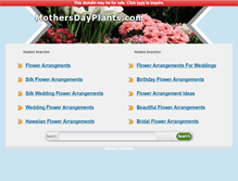 Tablet Screenshot of mothersdayplants.com